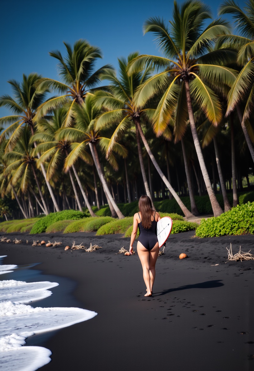 Girl at Kalapana